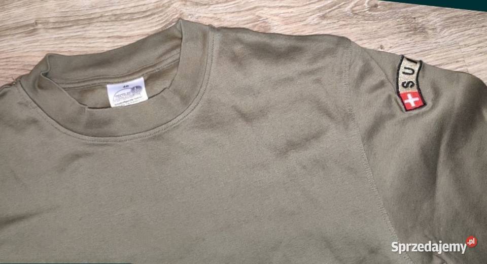 Koszulka wojskowa Szwajcarska 100 bawełna 48 sprzedam