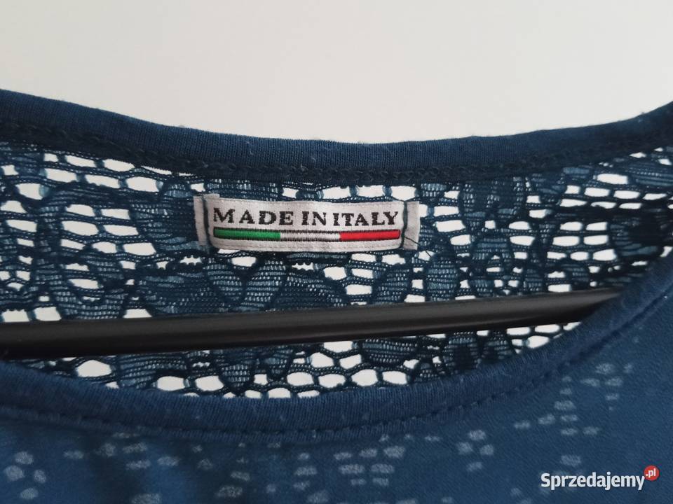 Bluzka z koronkowym tyłem z kokardą Bez wzoru Nysa