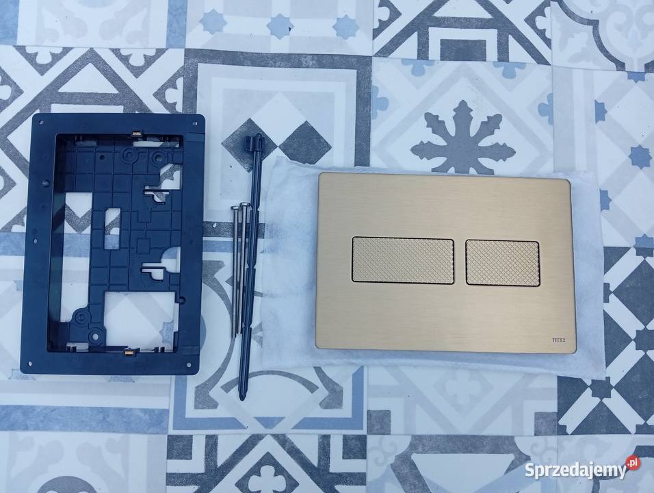 Przycisk spłukujący do WC Tece SOLID brązowy