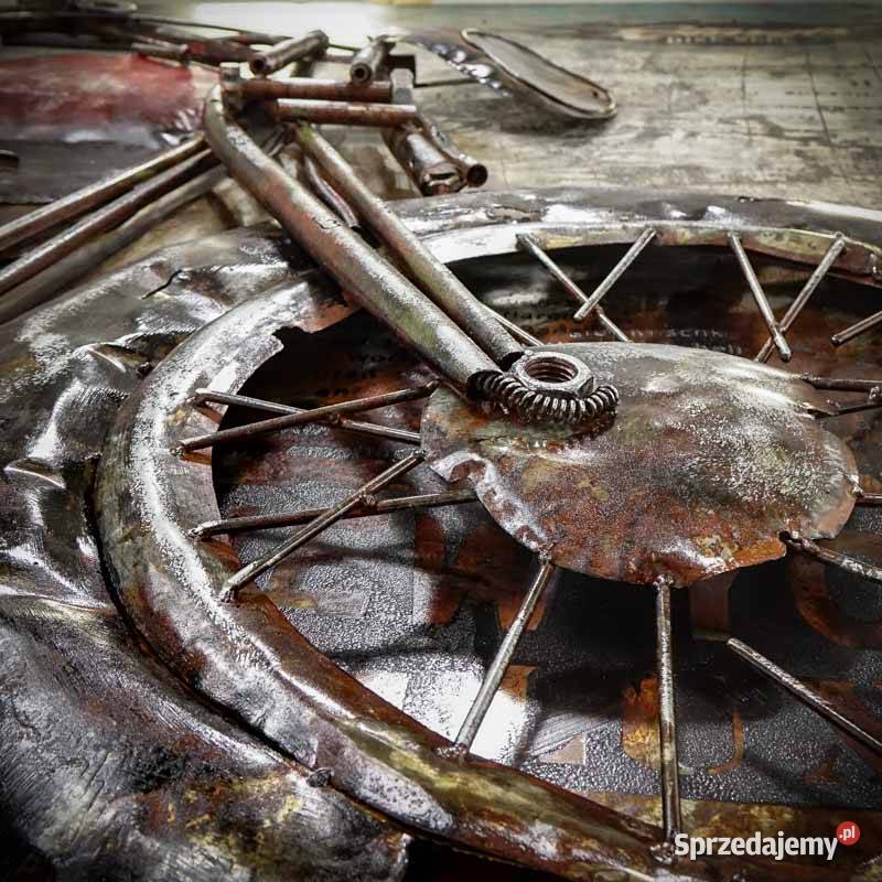 Obraz metalowy 3D LOFT MOTOR WSK 100x100 wielokolorowy świętokrzyskie