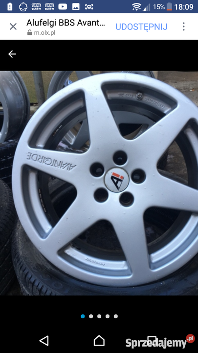 Sprzedam felgi aluminiowe BBD AVANTGARDE BBS Płoty