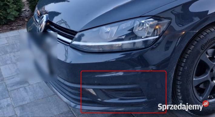 VW Golf 7 zaślepki halogenów L i P Zderzaki Kozłów