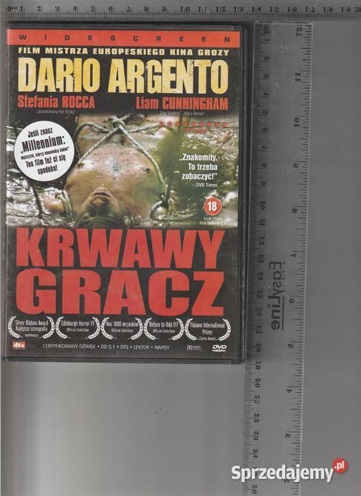 Krwawy gracz Dario Argento DVD Pruszków