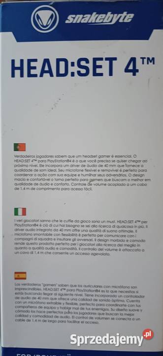 Suchawki do użytku z PlayStation 4 Nądnia