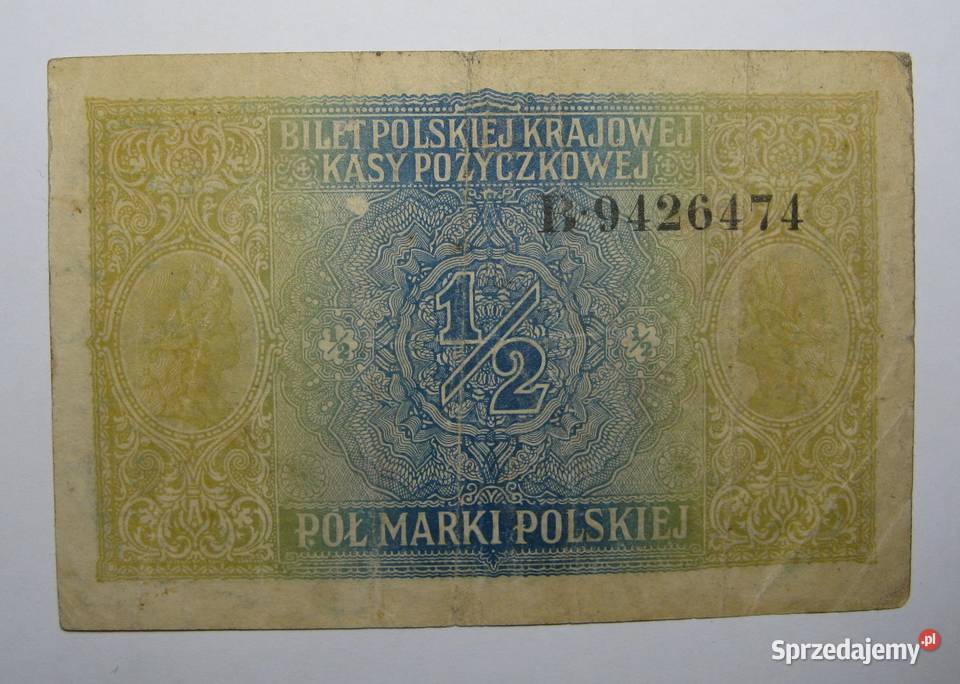 12 Pół Marki Polskiej 1916 Seria B Dąbrowa Górnicza