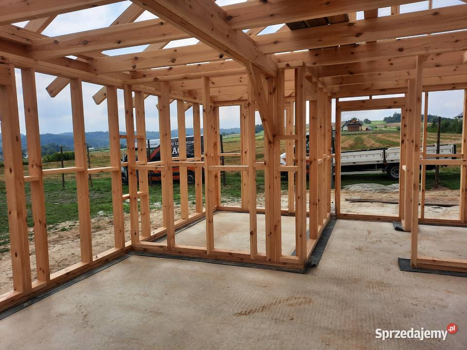Domy szkieletowe drewniane 35 m2 70 m2 Dowolny Janów Lubelski sprzedam