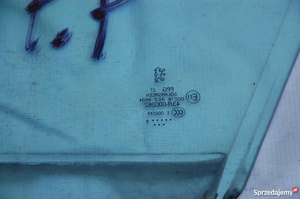 PEUGEOT 407 SZYBA PRZÓD PRAWA Karoseria sprzedam