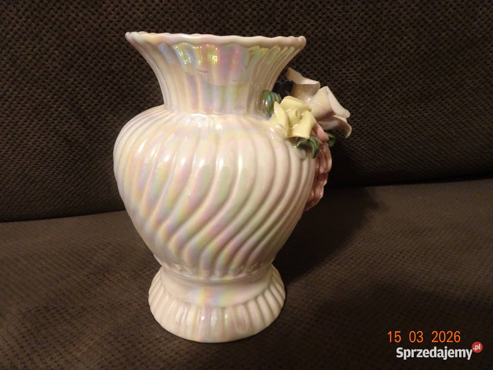 wazon ceramiczny perłowy lata 90te Warszawa