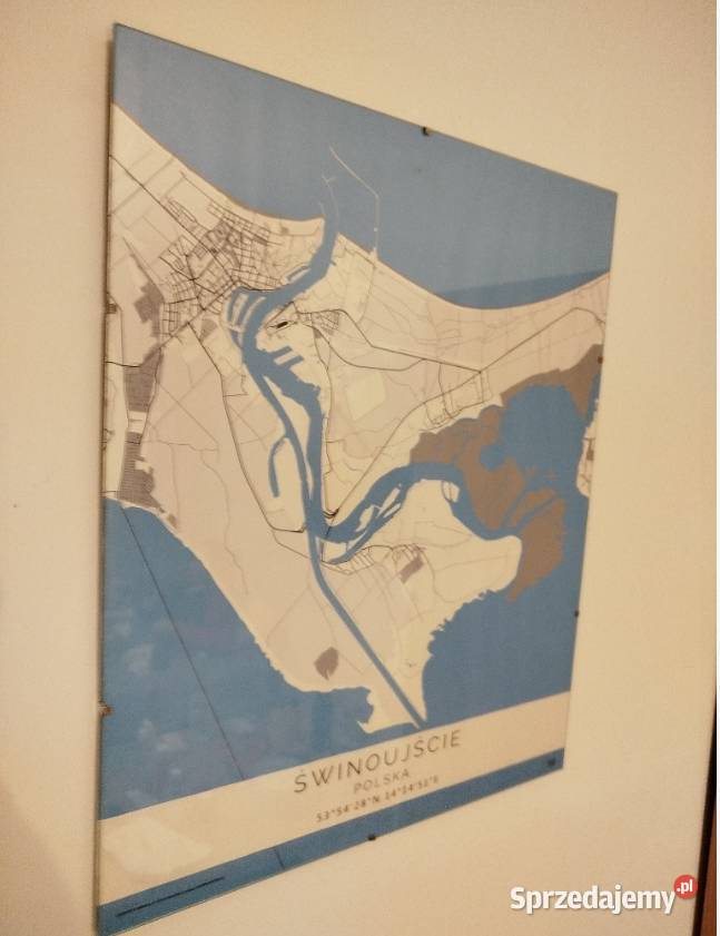 Grafika dekoracyjna Świnoujście plan Szczecin