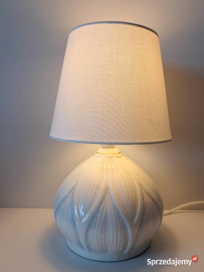 Lampa Ceramiczna Belleek Lotus Blossom Vintage Kraków