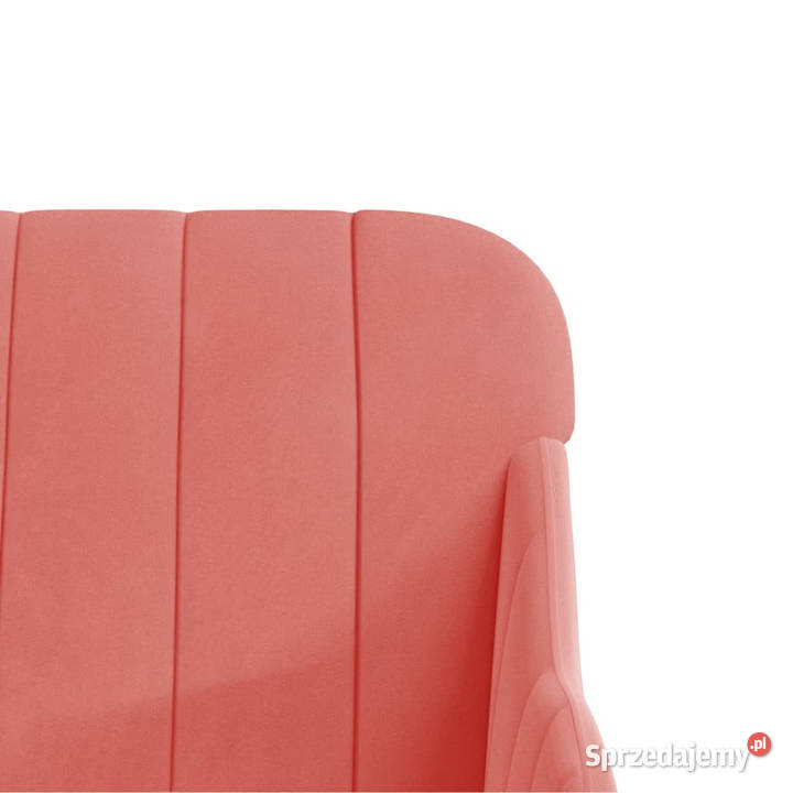 Fotel różowy 63x76x80 obity aksamitem WM351457 Warszawa