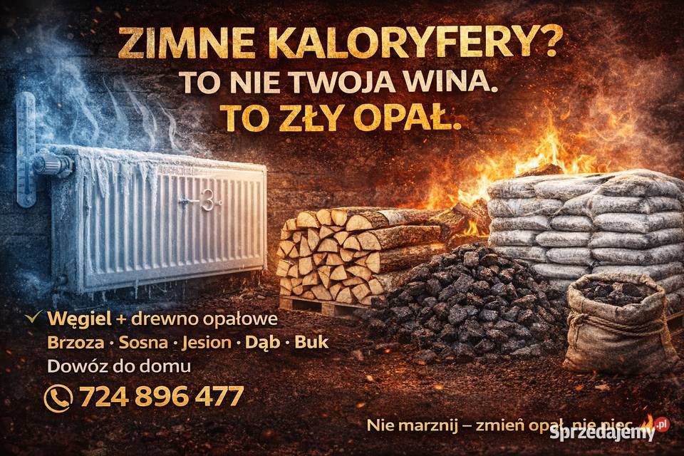 Wegiel Groszek Orzech Kostka Drewno Kominkowe Opałowe Śląsk