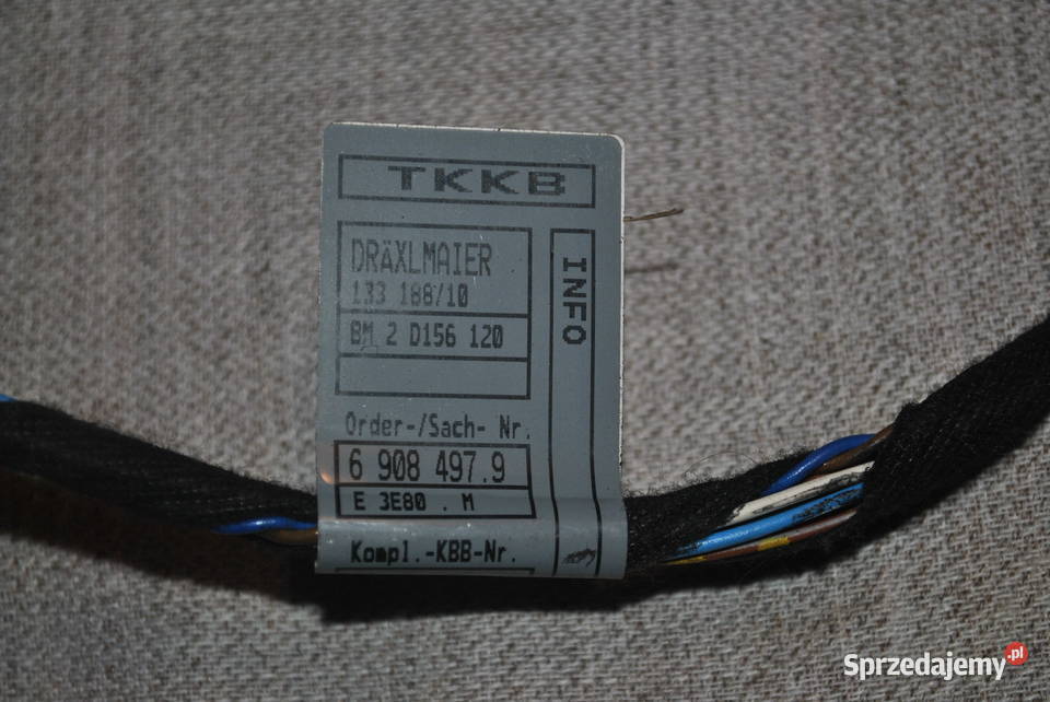 Wiązka elektryczna drzwi BMW E46 CABRIO COUPE Poręba