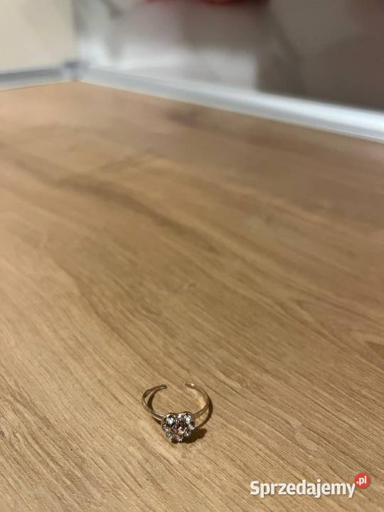 Śliczny Pierścionek w serduszko regulowany Pierścionki pomorskie Gdańsk