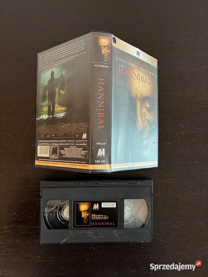 Kaseta VHS Hannibal 2001 Anthony Hopkins Elbląg sprzedam