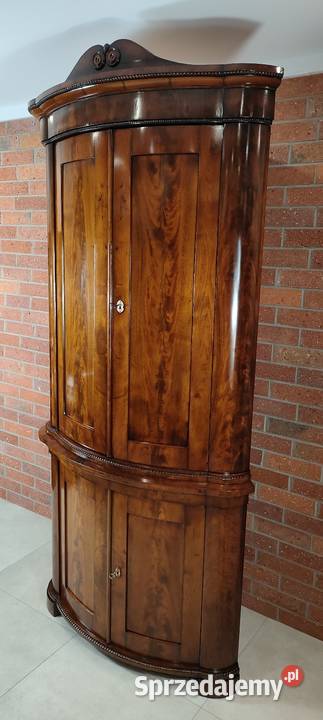 Piękny kątnik biedermeier antyk