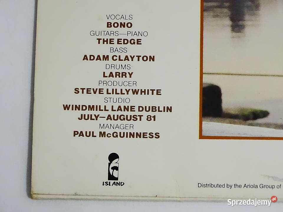 October U2 winyl LP 12 Island Records