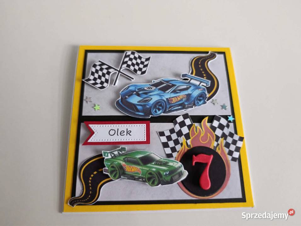 Personalizowana kartka ręcznie robiona na sprzedam