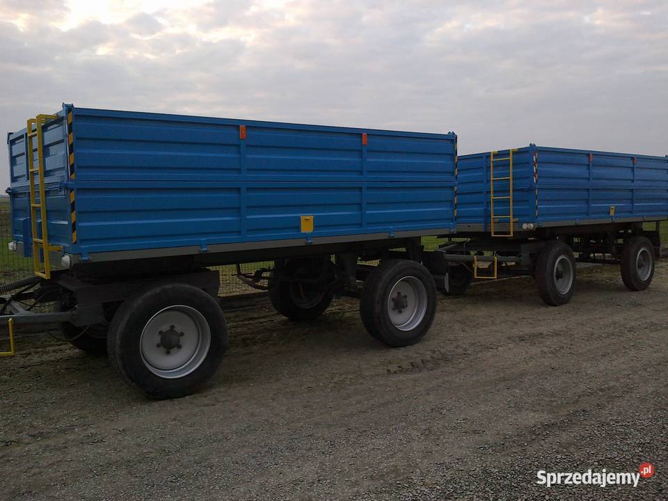 2 Przyczepy AUTOSAN wywrotka nieuszkodzony Pogorzela sprzedam