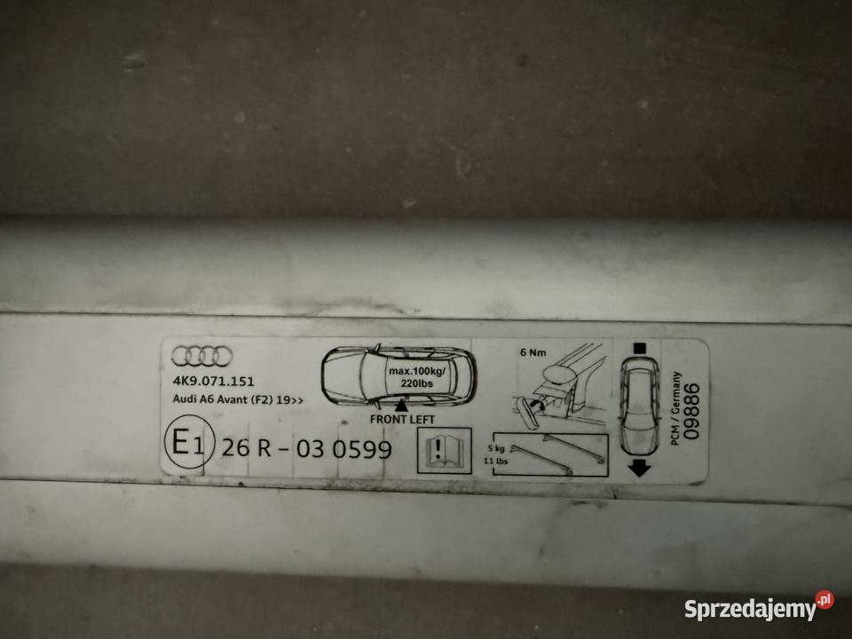 Belki dachowe Audi a6 avant F2 19 sprzedam