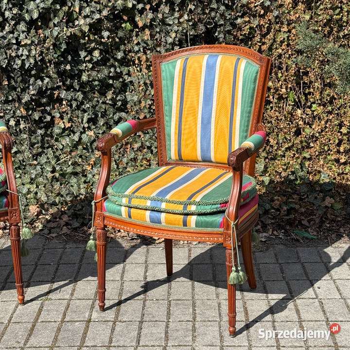 ARTexpert Para Francuskich foteli Ludwik XVI Dobrzany sprzedam