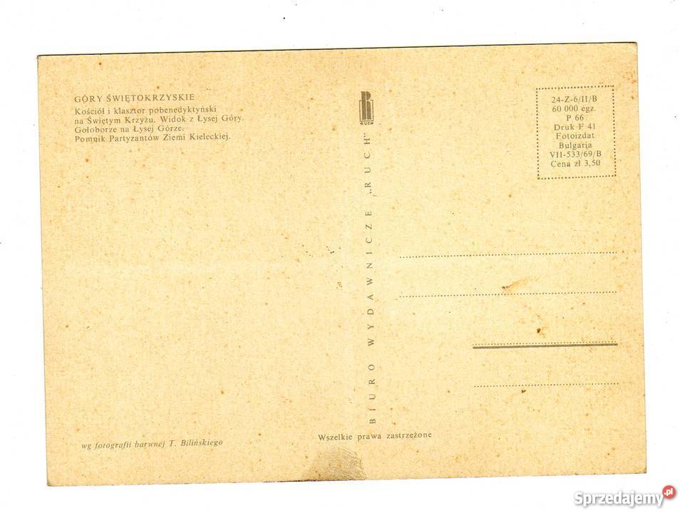 GÓRY ŚWIĘTOKRZYSKIE POCZTÓWKA WIELOWIDOKOWA Pocztówki i karty telefoniczne świętokrzyskie Krynki