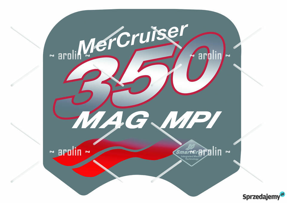 Naklejka logo na silnik zaburtowy Mercury Szczecin sprzedam