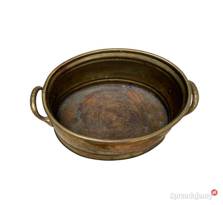 Miedziany owalny garnuszek mazowieckie Warszawa