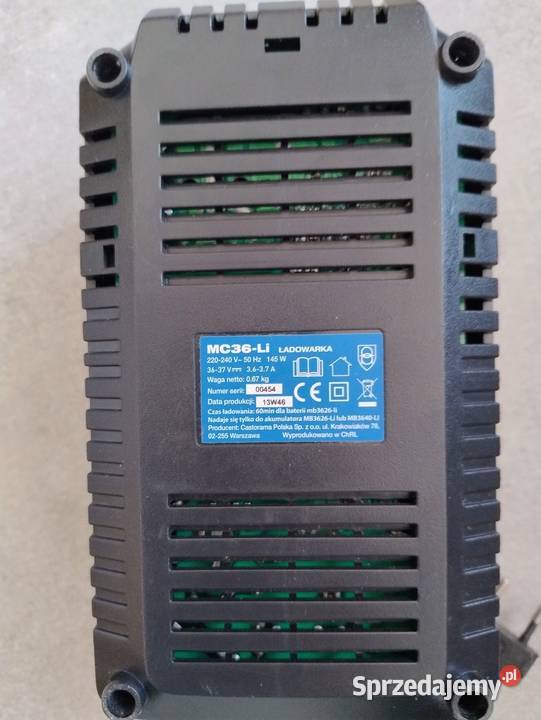Ładowarka Macallister MC36LI36Vsprawna Osprzęt do elektronarzędzi małopolskie Kraków
