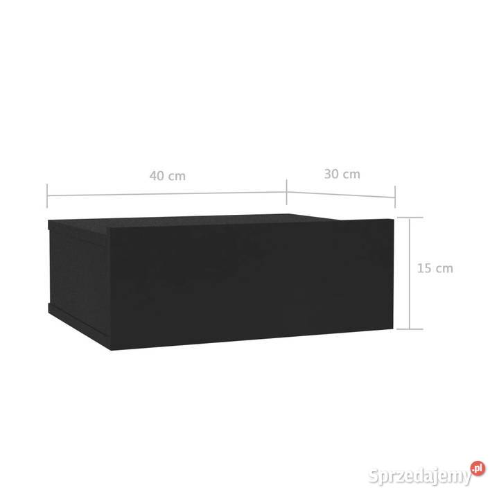 Wiszące szafki nocne 2 czarne 40x30x15 WM800309 Warszawa