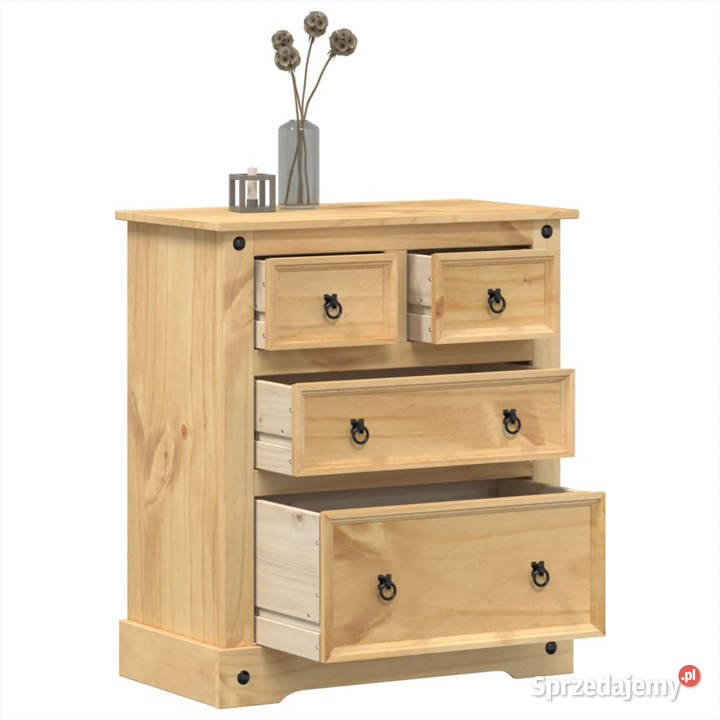 Komoda Corona 80x43x91 lite drewno sosnowe Warszawa