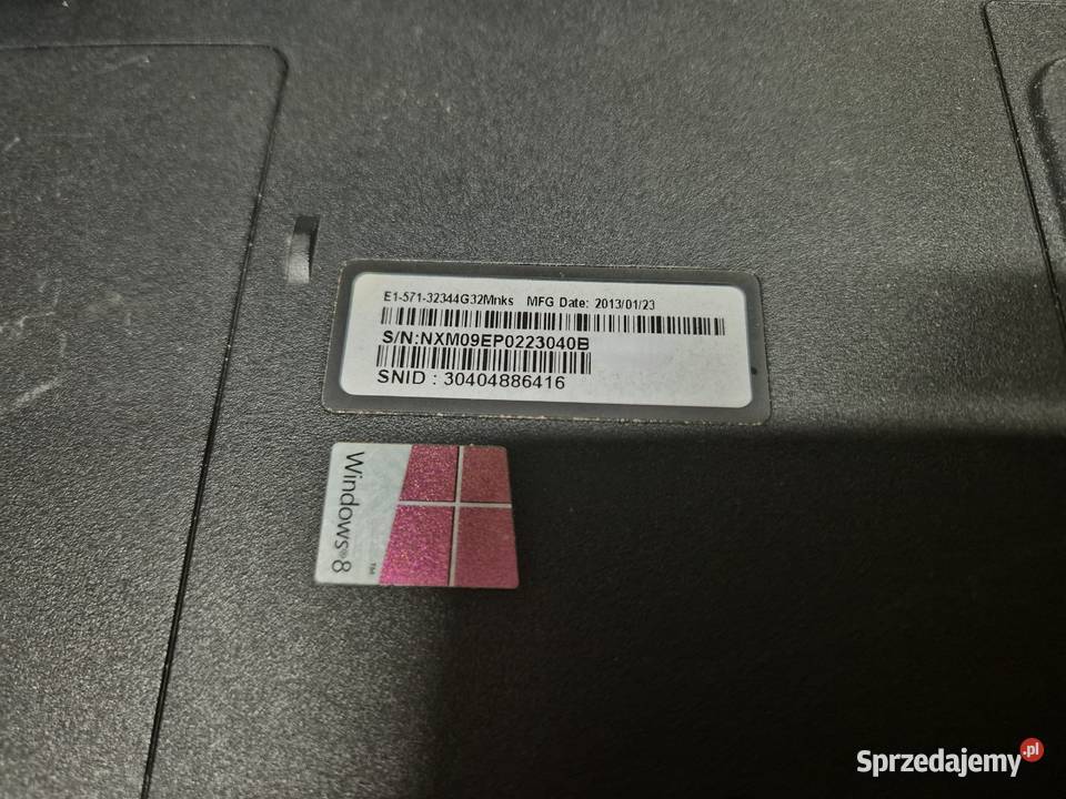 Laptop Acer E1571 Intel i3 8gb Ram