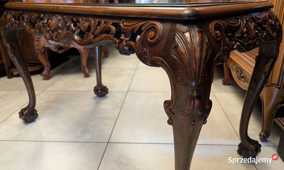 Wspaniały dębowy stolik na łapach sklep Dąbrowa