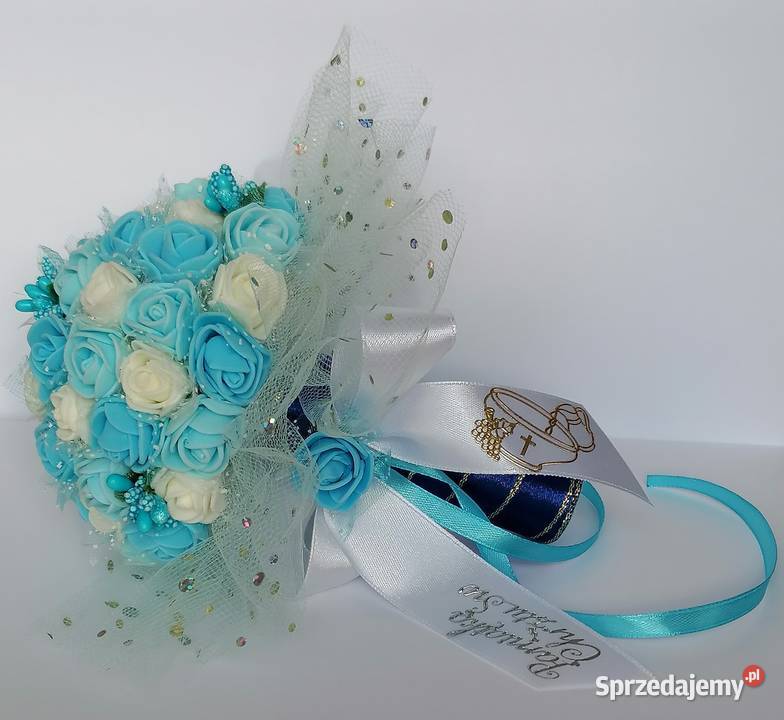 Bukiet chrzest komunia pamiątka bukiecik Rękodzieło Antyki, Sztuka, Kolekcje