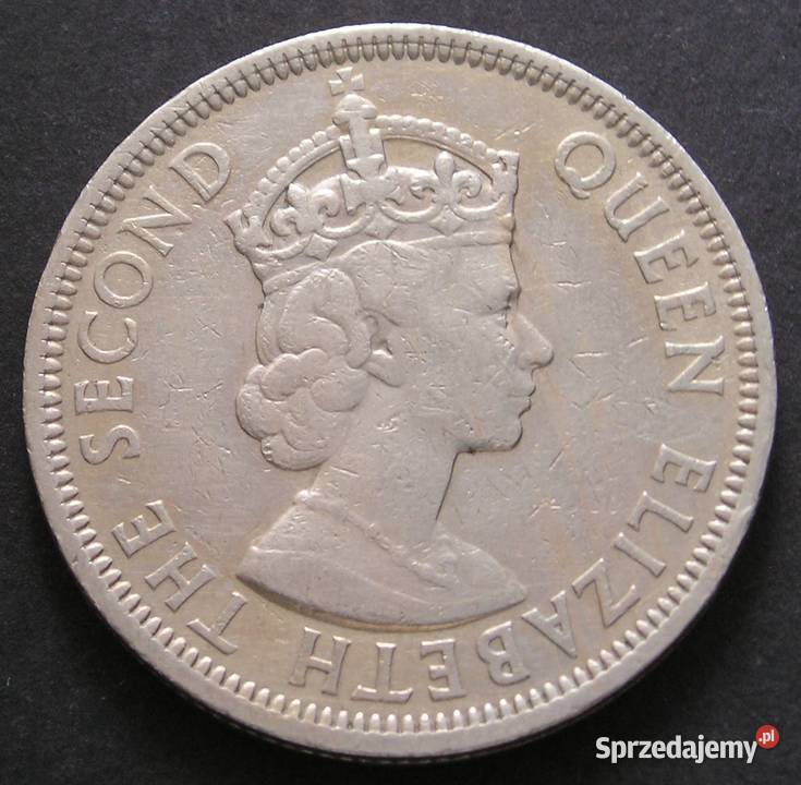 Mauritius 1 rupee 1956 Elżbieta II Łódź