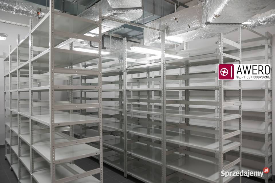 Regały metalowe skręcane do magazynu archiwum Łódź