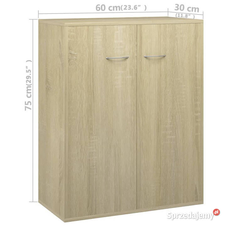 Szafka kolor dąb sonoma 60x30x75 materiał Warszawa