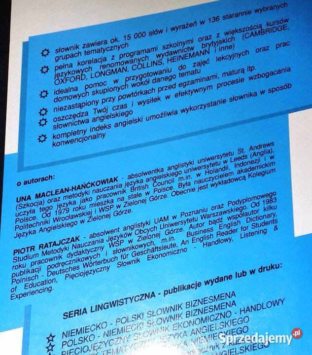 Słownik tematyczny języka angielskiego Una