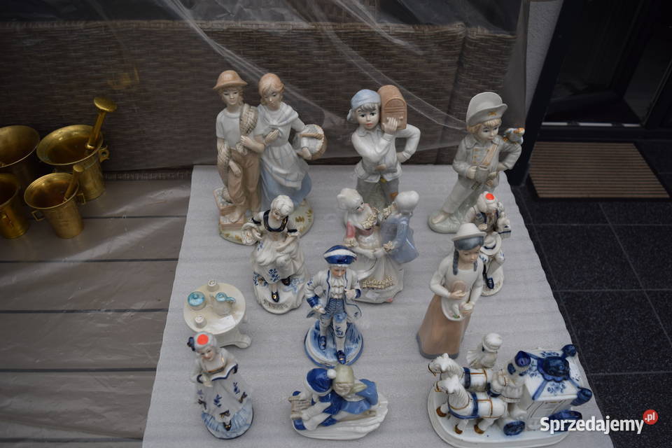 FIGURKI Porcelanowe Antyk 12 Sztuk Okazja warmińsko-mazurskie Olsztyn