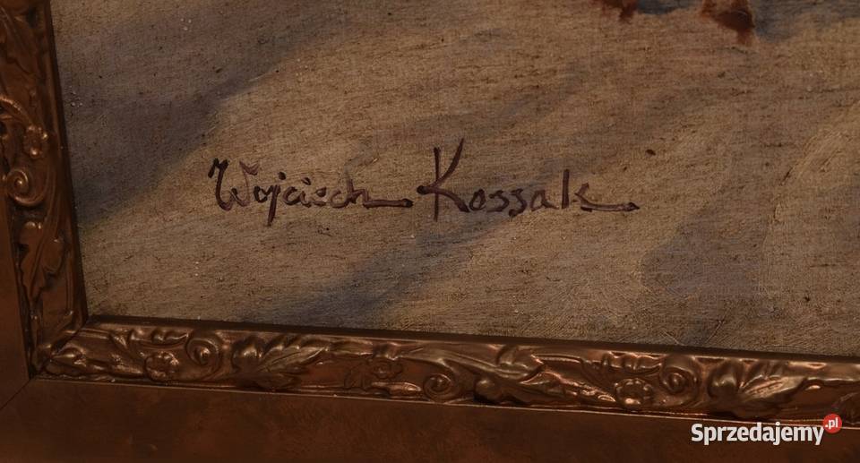 Wojciech Kossak Ułani Na Koniach Polski Zimowy małopolskie Kraków