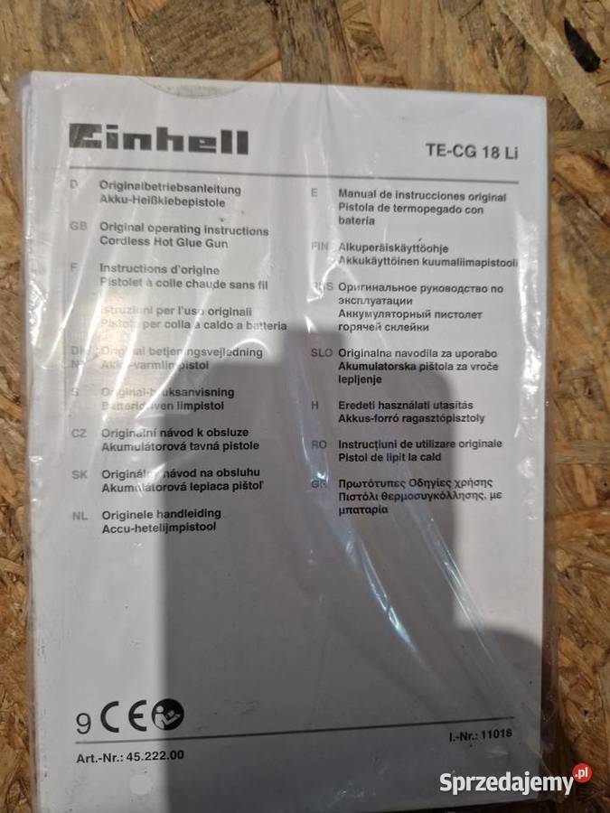 pistolet do klejenia na gorąco xch tecg18li solo sprzedam