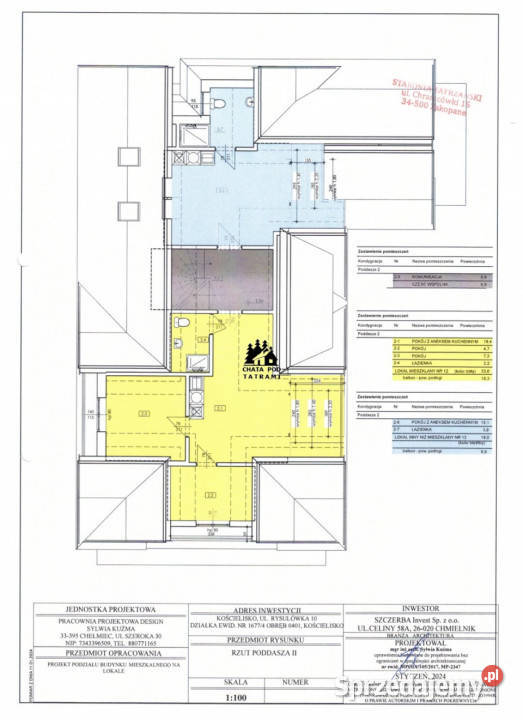 Mieszkanie Kościelisko 336m2 3 pok małopolskie