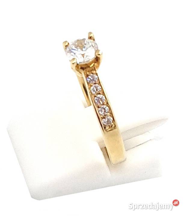 Pierścionek r14 Złoty pr333 classic Z401 Poznań