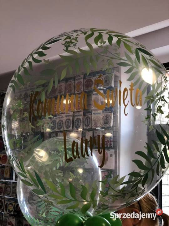 balony komunijne balony z helem dekoracje Katowice