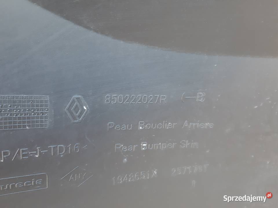 DACIA DUSTER II ZDERZAK TYŁ TYLNY PDC 850222027R Trzciel
