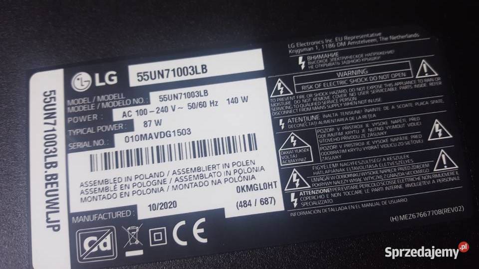 LG55NU710003 LB sprzedam