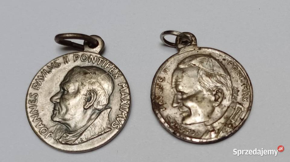 Dwa medaliki święte Warszawa