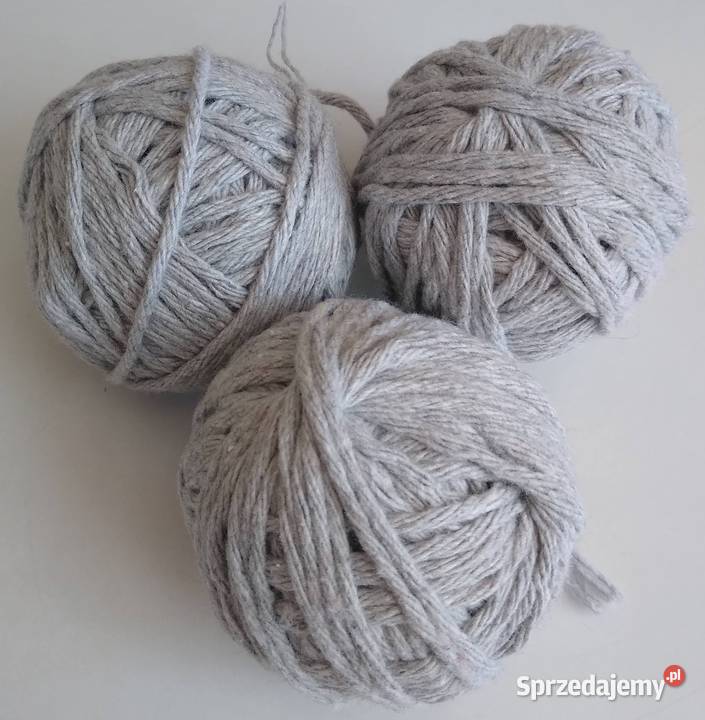 Sznurek bawełniany Szary 177 gramów 2 mm Makrama pomorskie Gdańsk