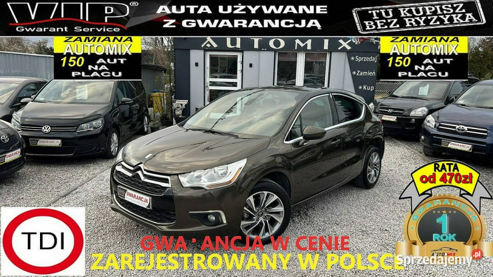 Citroen DS4 20 Diesel202 przebieg 2013r Świdnica