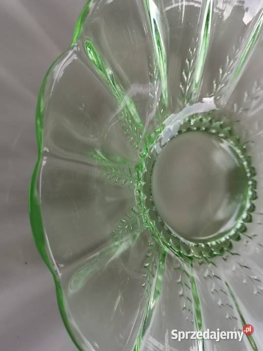Patera misa zielone szkło Toruń sprzedam